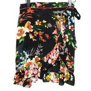 Free People Charlotte Floral Wrap Skirt XS